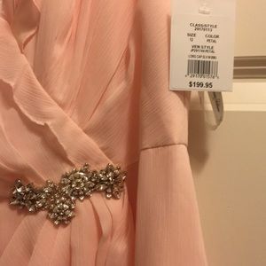 NWT David’s Bridal Bridesmaid Dress Size 12 Petal